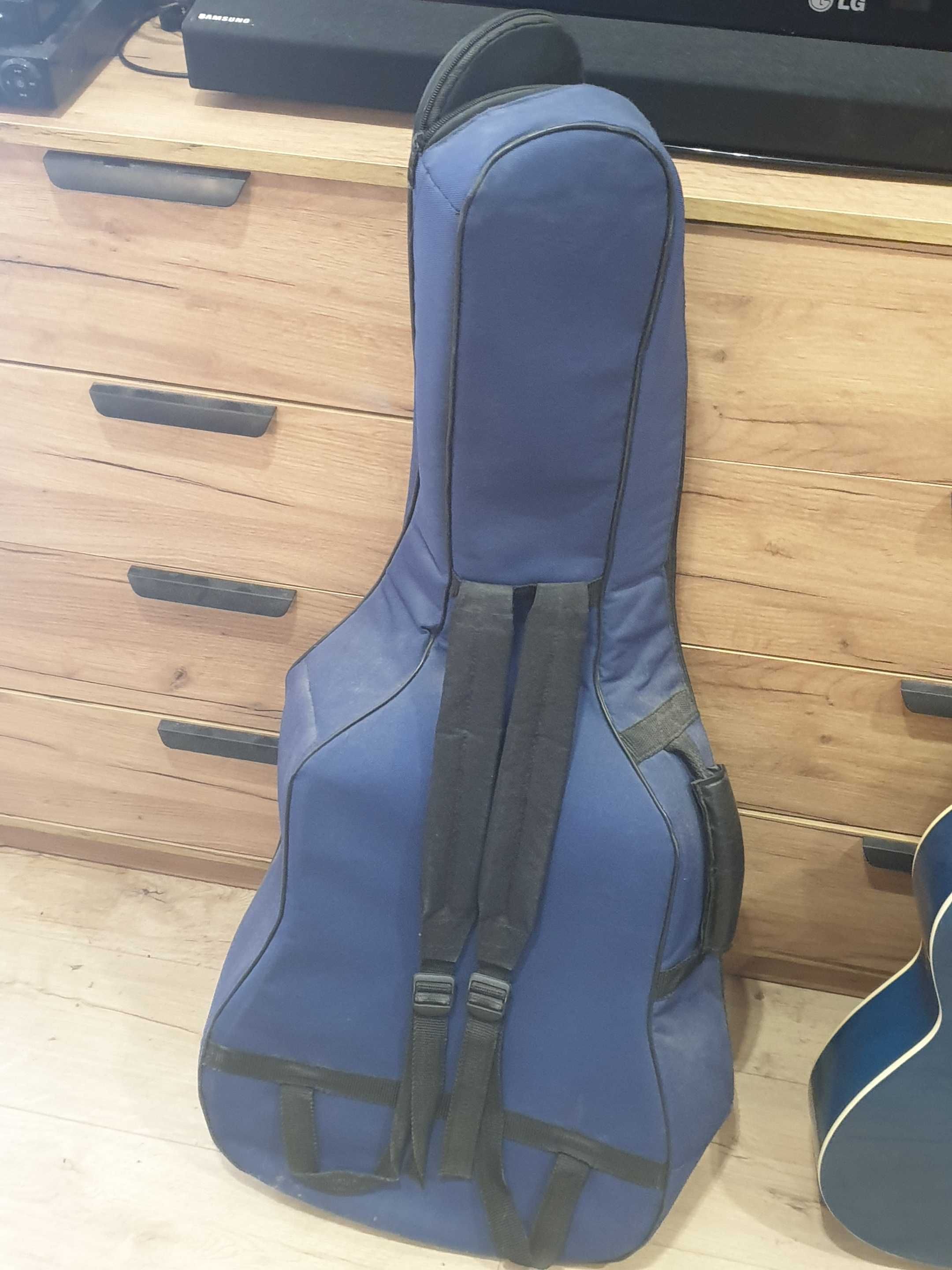 Gitara akustyczna Durango MG-916 + pokrowiec + książka - NIEBIESKA