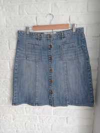 Spódnica damska jeans niebieski H&M 42/L/14