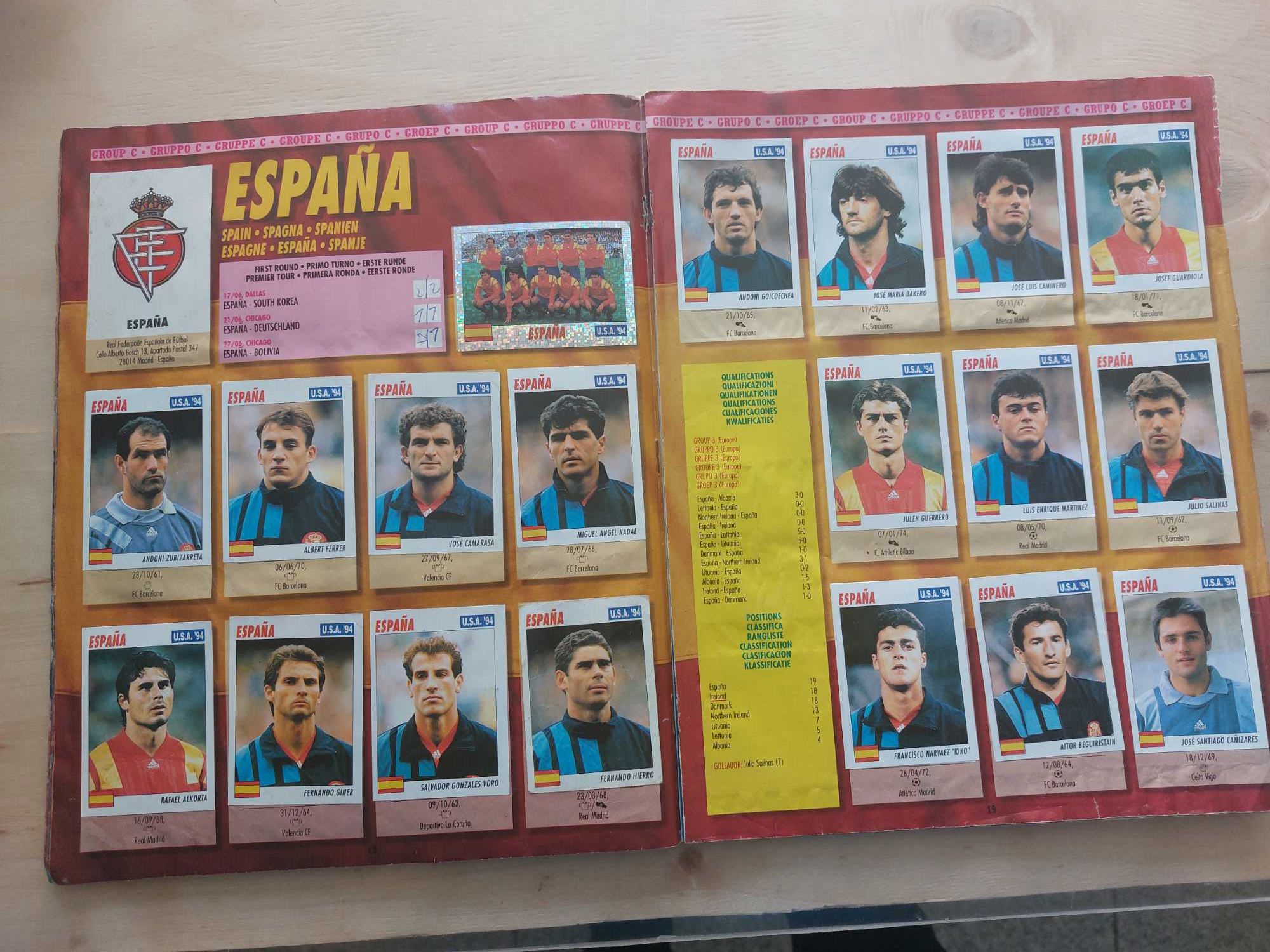 Caderneta Mundial 94 USA completa com maradona