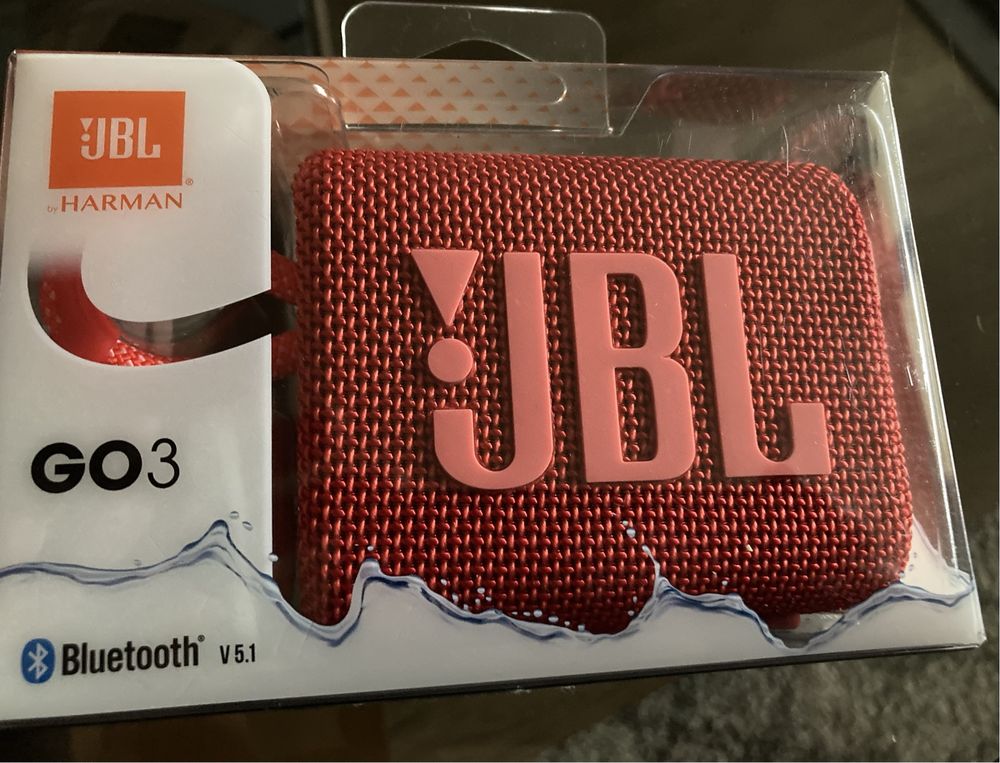 Głośnik mobilny JBL Go3 czerwony