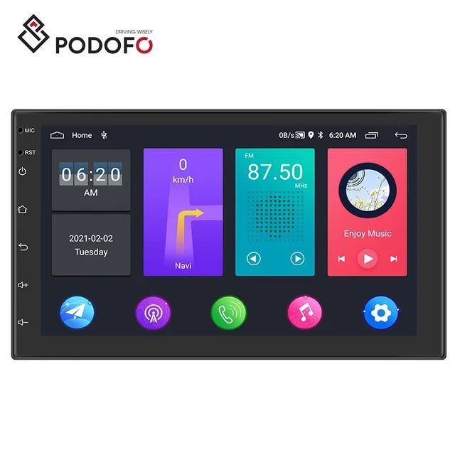 Rádio android 11 2/32gb 2din 7" Wi-Fi GPS rds NOVO