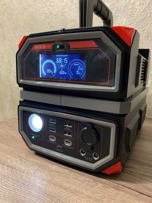 Портативна електростанція 600Вт, 504Вт*год, 230В, PD YATO YT-83091