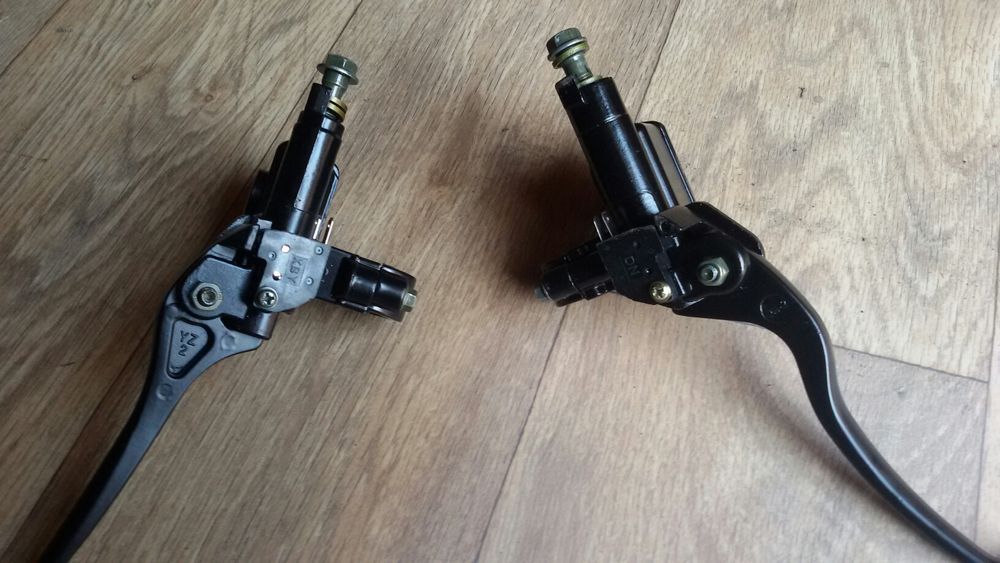 Ручки рычаги руля под дисковый тормоз, ручка машинка тормозная.