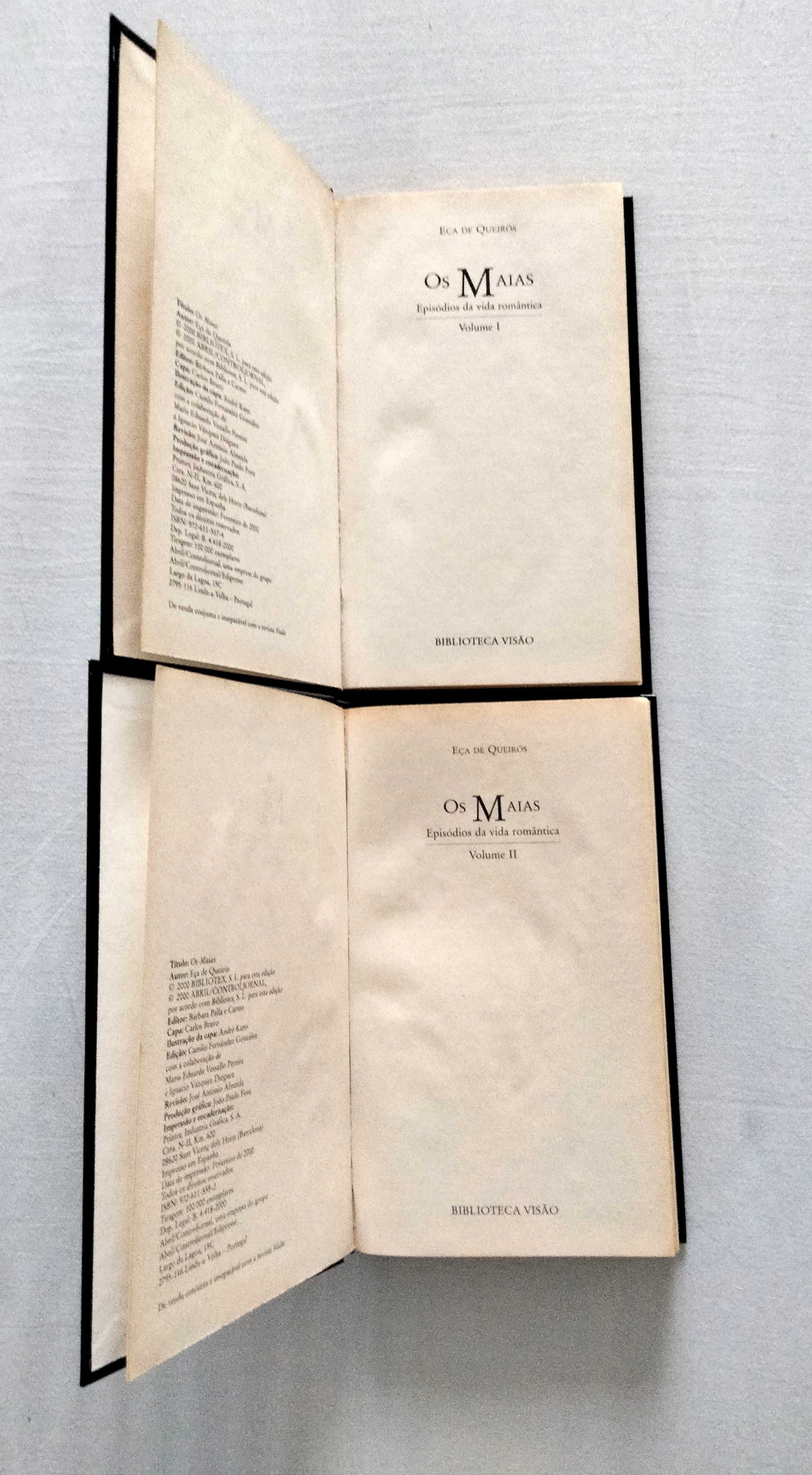 Livro Os Maias – Eça de Queirós volume I e II