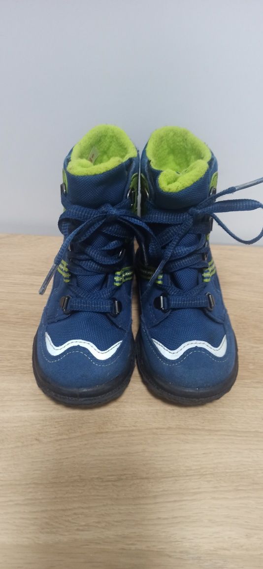 Śniegowce buty zimowe odblaski Superfit 24 niebieskie Gore-Tex