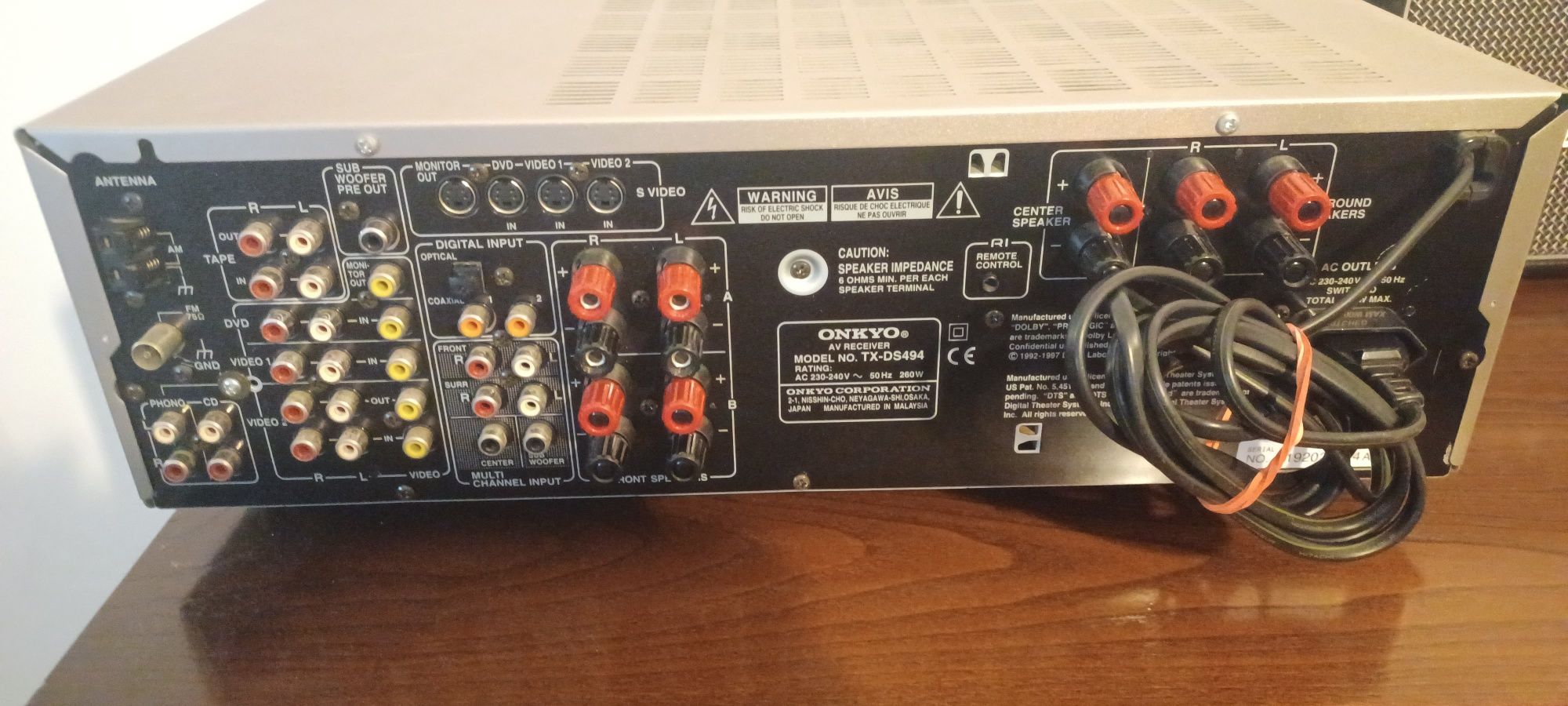 Amplificador Onkyo TX-DS494
