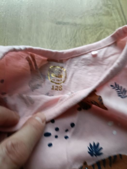 Cool club bawełniana sukienka dziewczęca róż koty tygrysy rozm 128