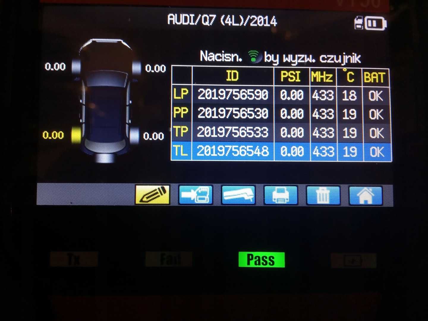 1x czujnik ciśnienia TPMS VW TOUAREG A6 A7 CAYMAN 7PP907275F