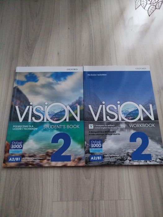 Podręcznik i ćwiczenia Vision 2 szkoła średnia liceum technikum