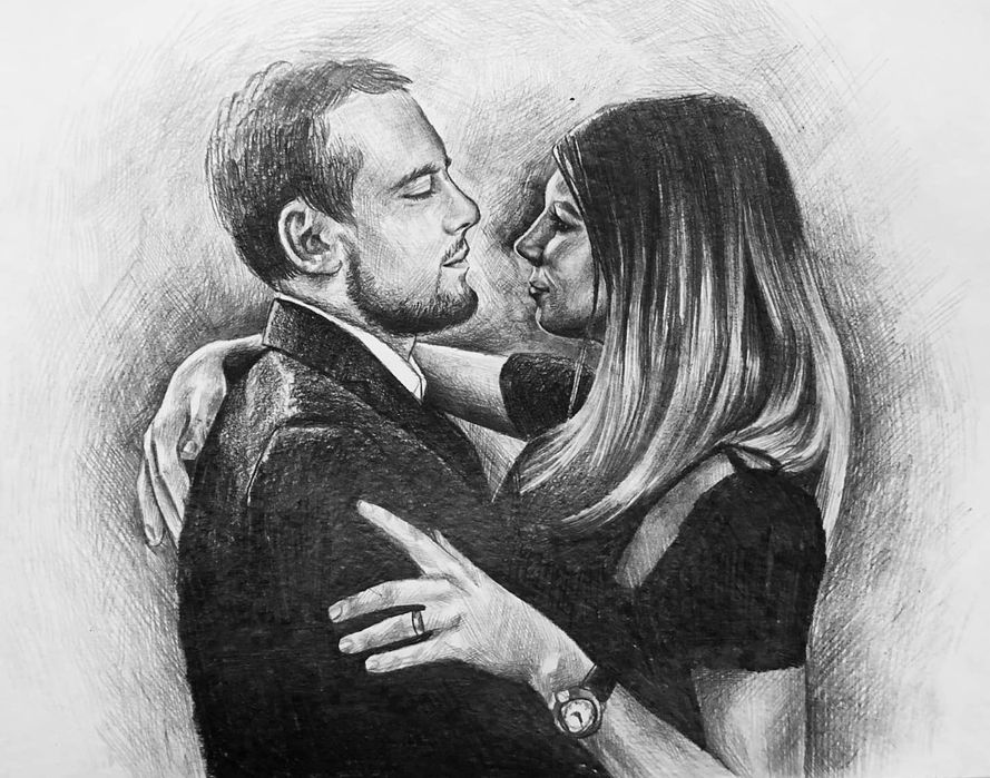 портрет по фото олівцями, аквареллю, олією!