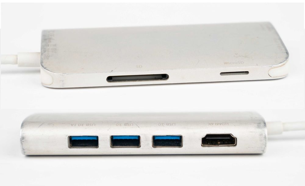 Адаптер перехідник LMP Type-C to 3 x USB 3.0 HDMI Ethernet SD MicroSD