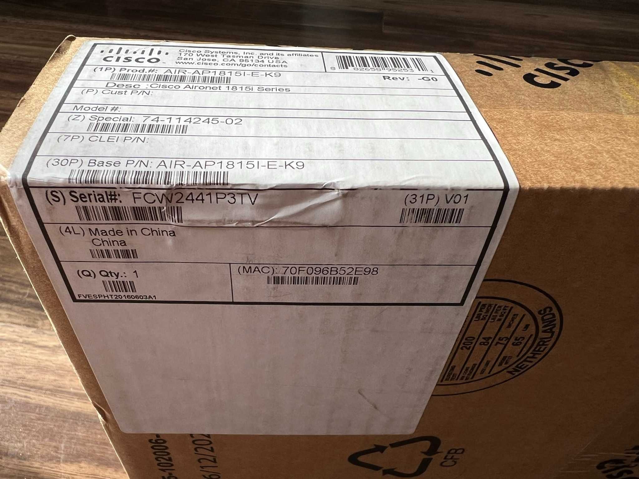 Access point Cisco Aironet 1815i AIR-AP1815I-E-K9 PoE