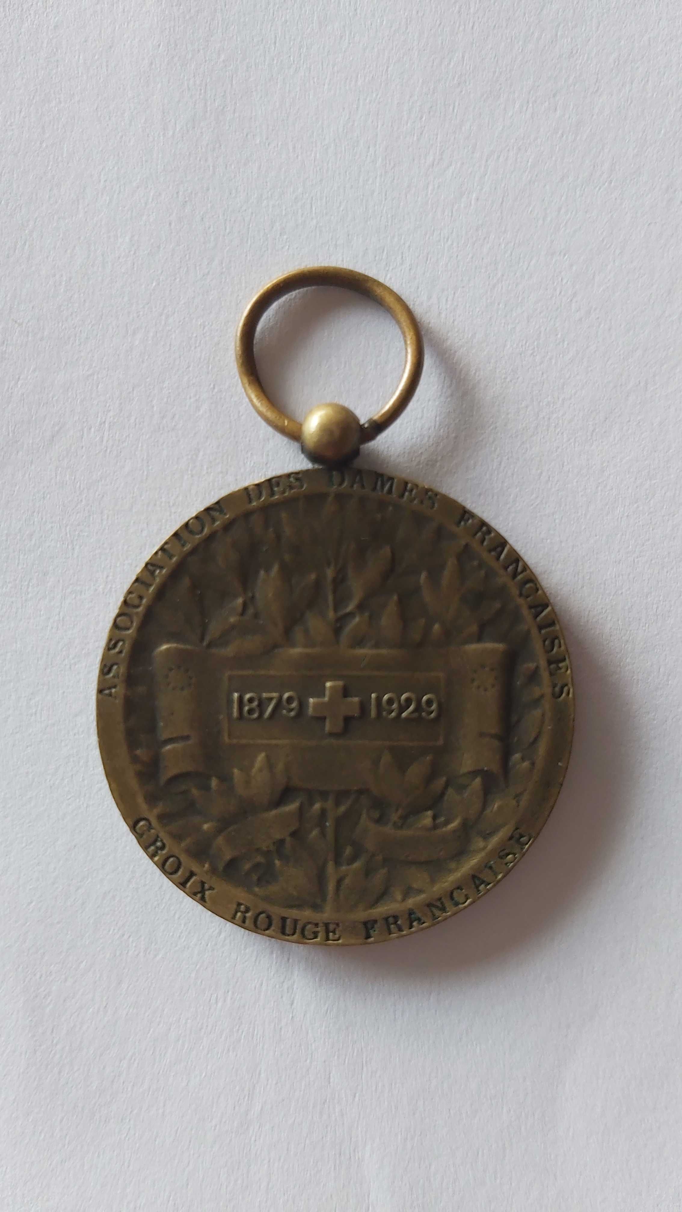 Medal francuski pamiątkowy Croix Rouge Francaise 1929 rok