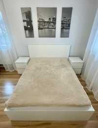 Łóżko Ikea Malm białe 140x200; 4 szuflady!!!