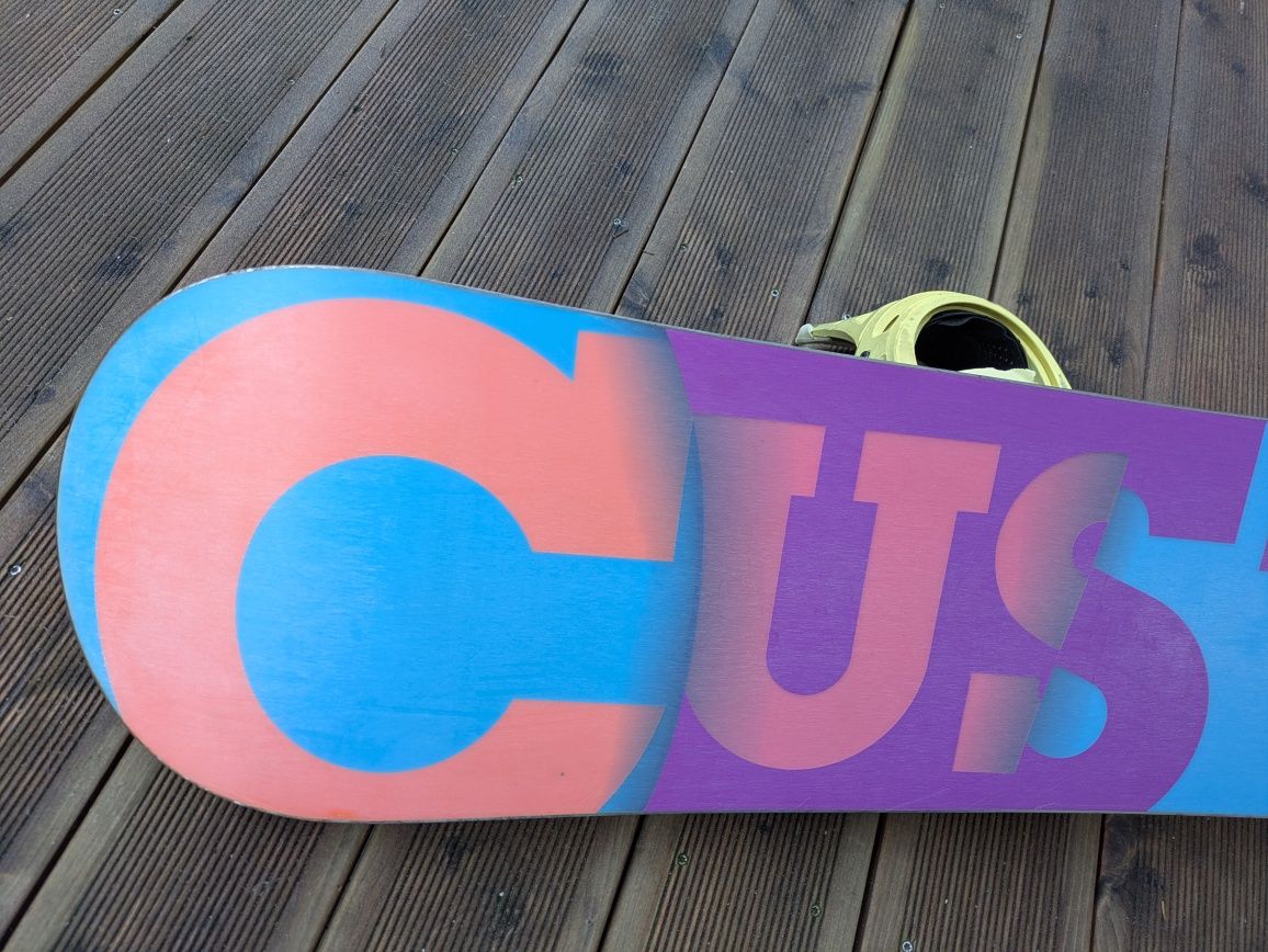 Burton Custom 163 deska snowboardowa snowboard wiązania Malavita Flux