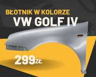 Błotnik przedni do VW Golf 4 (97-03r.) – lakierowany, dowolny kolor