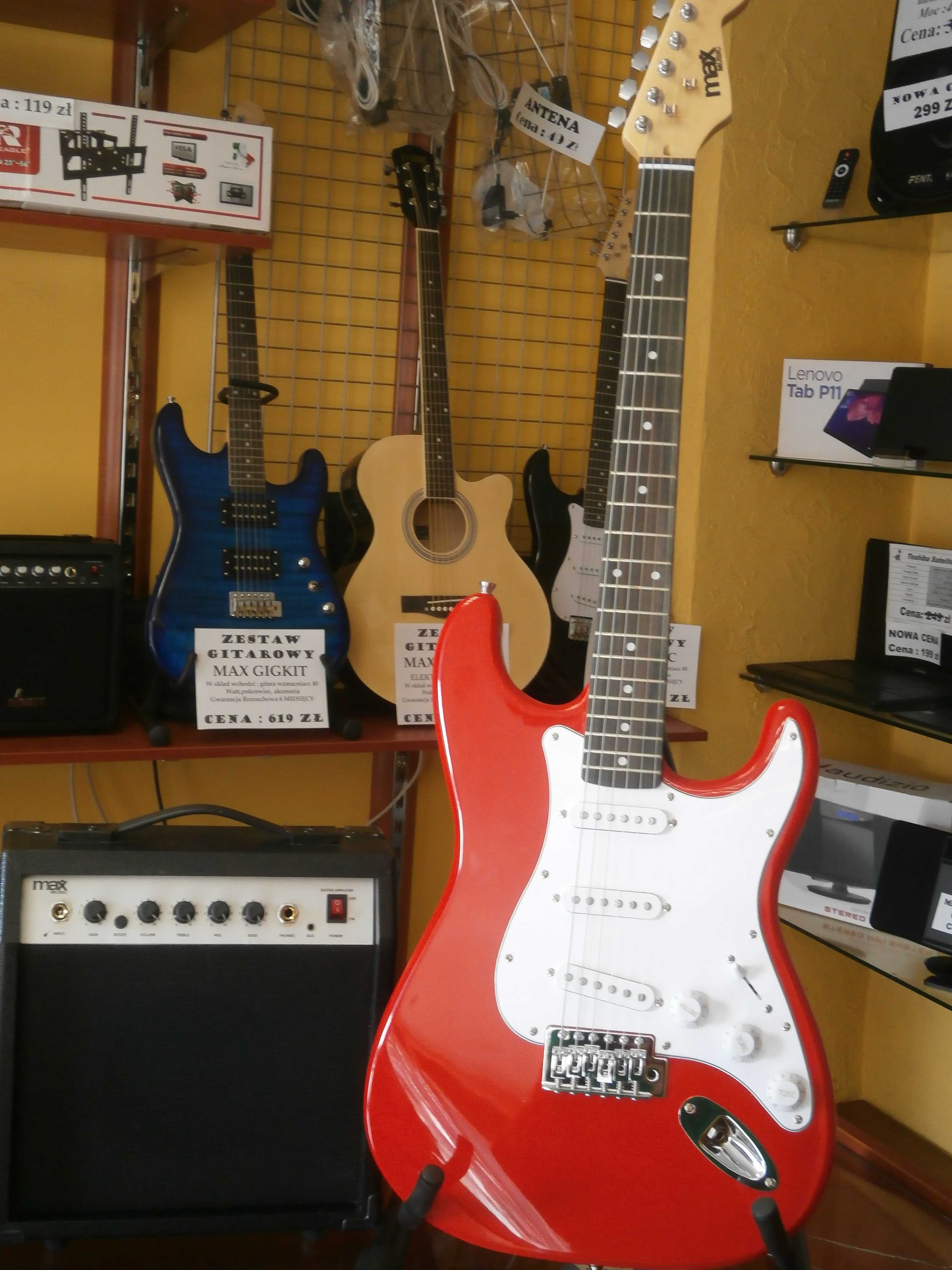 Zestaw Gitarowy MAX Music Red