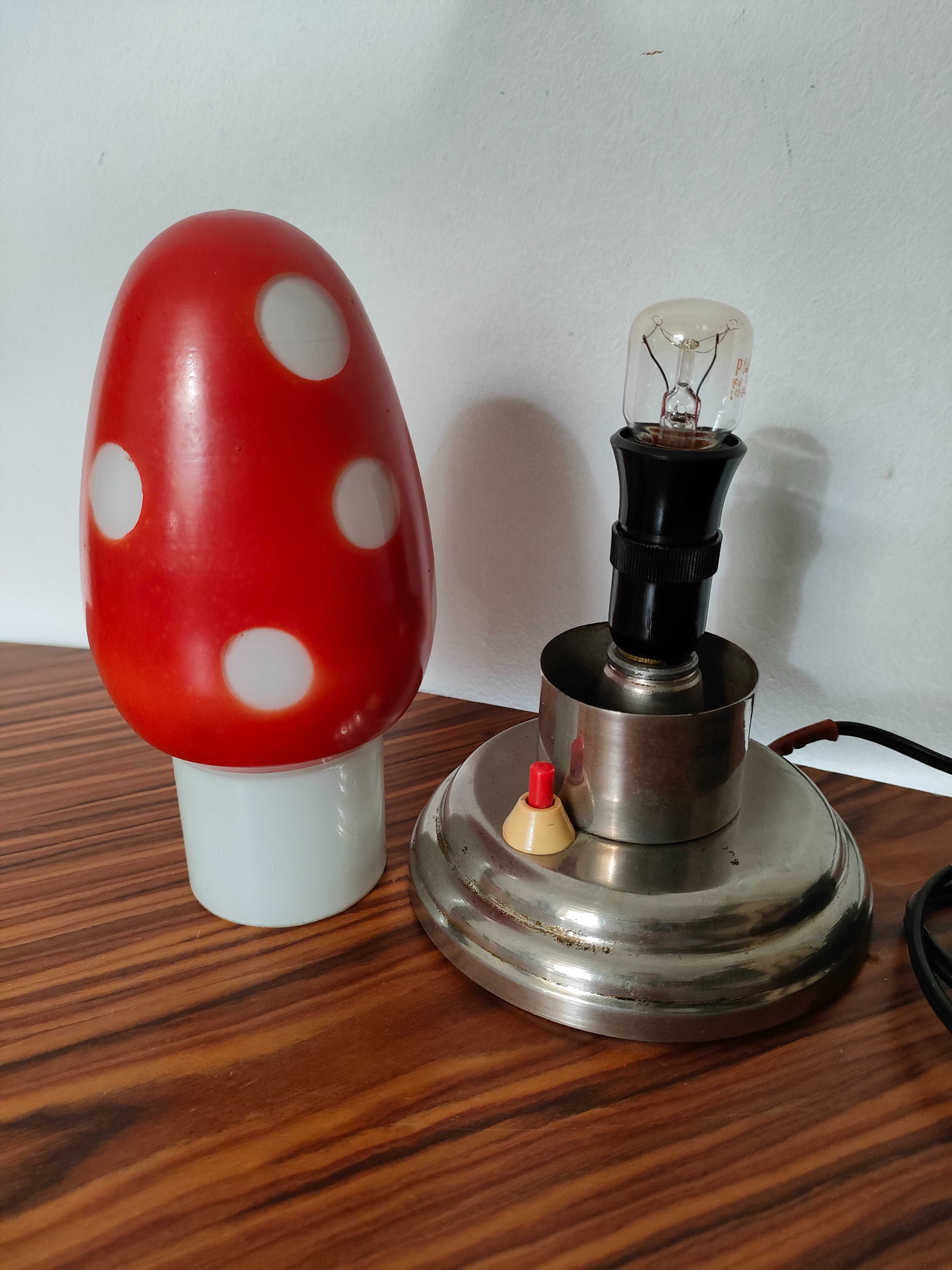 Lampa, lampka Grzybek, art deco, lata 30, PRL, vintage