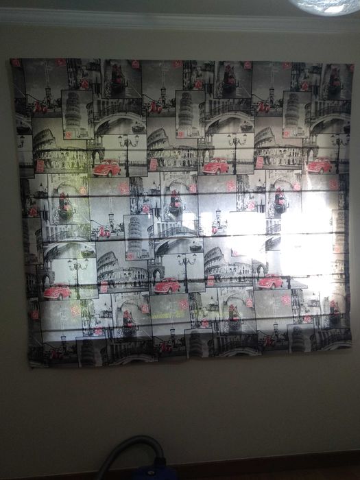 Estore para uma decoração descontraída. Oferta almofada e abajour!