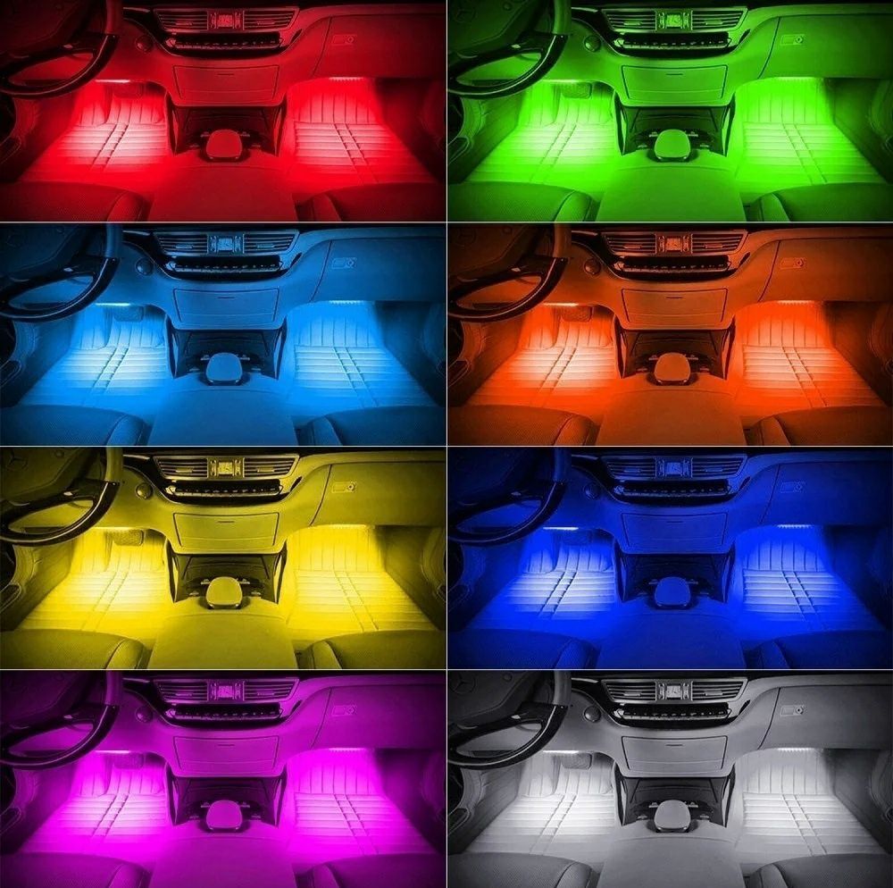 Подсветка салона авто Led RGB 18 smd