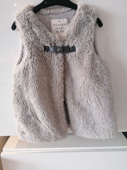 Szare futerko wg metki 5-6 lat