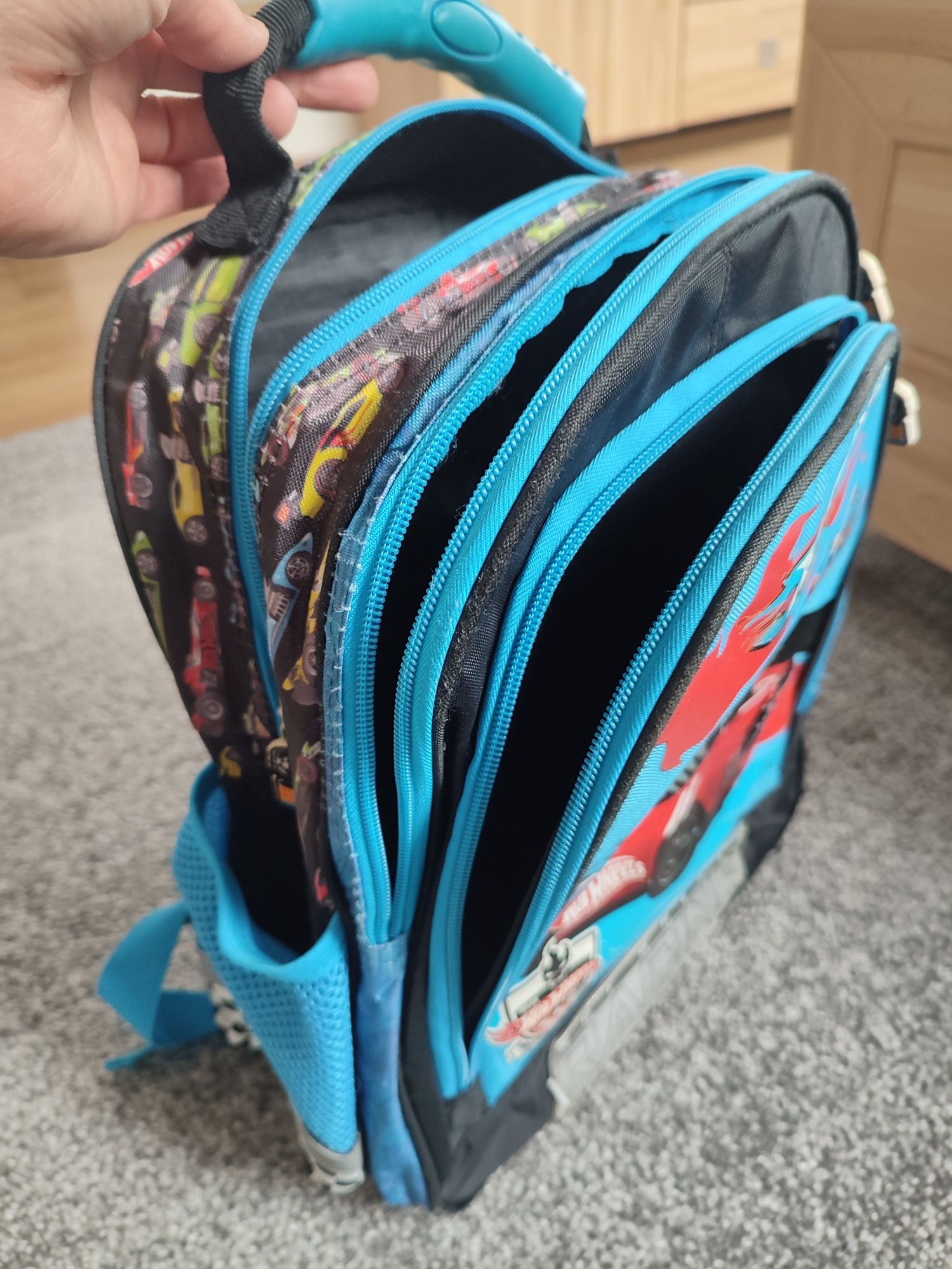 Plecak szkolny dziecięcy, chłopięcy, hot wheels, dla klasy 1-3