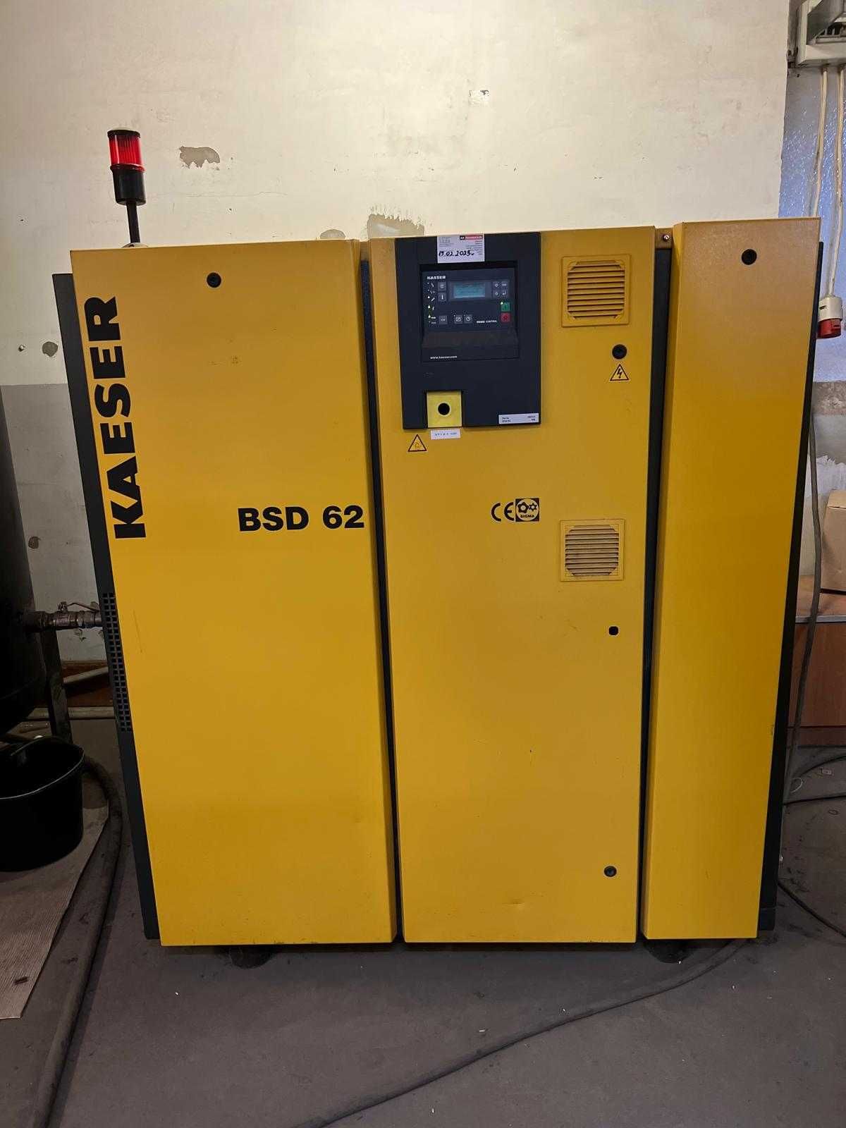 Kompresor śrubowy KAESER BSD62 Jak Nowy - 15 BAR 60A 30kW