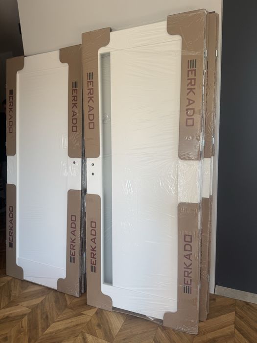 Drzwi biale wewnetrzne 80/200 6 par frezja erkado nowe