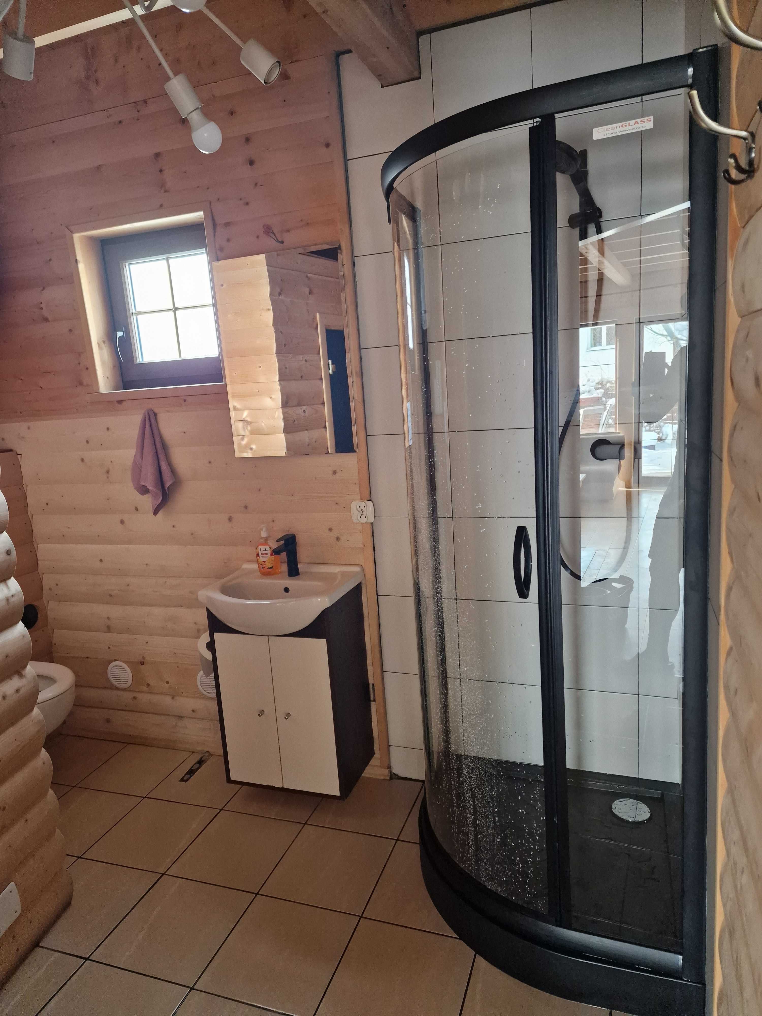 Domek na wynajem Kaszuby Wieżyca blisko jeziora i lasu Sauna Balia