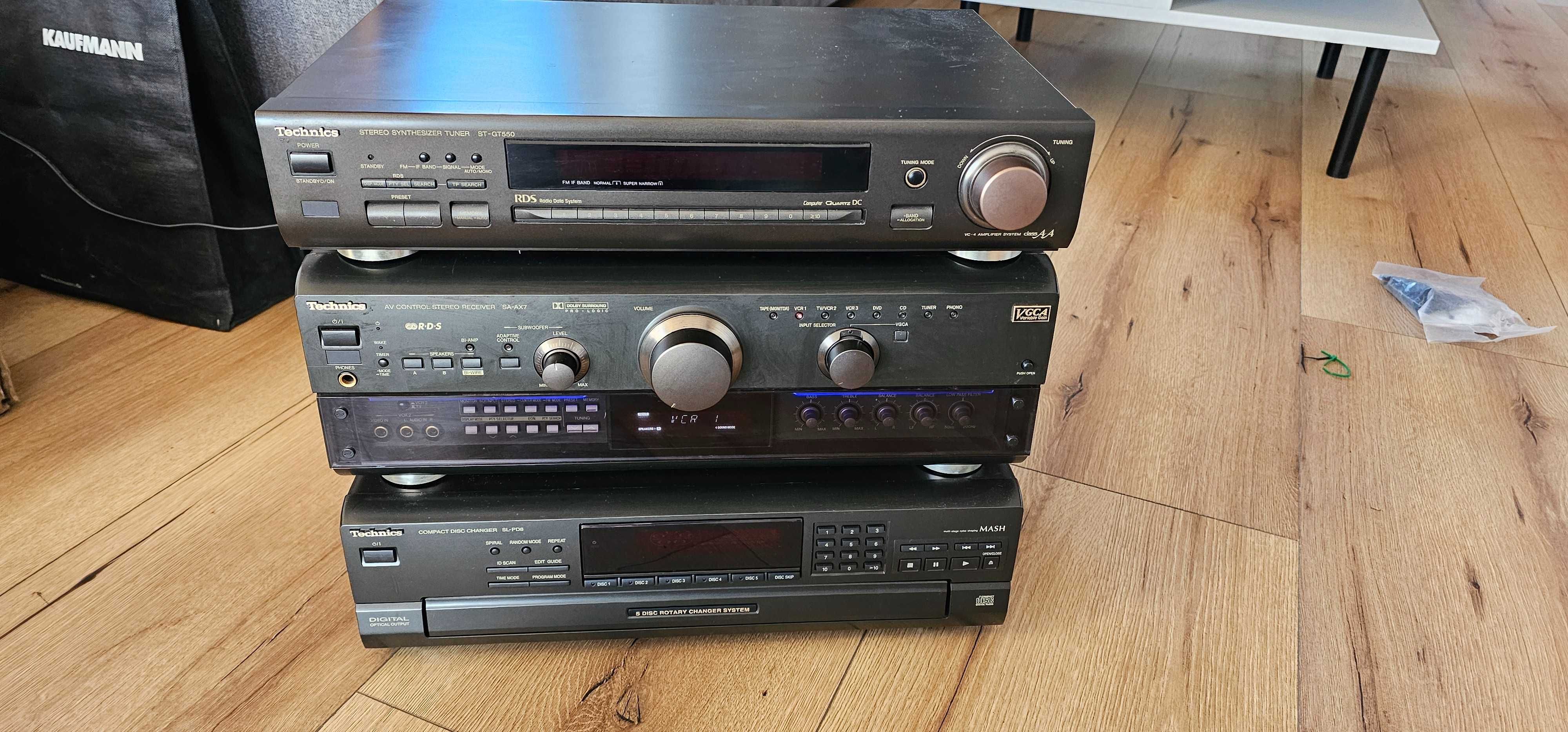 Technics ax 7 + zieniarka i radio
