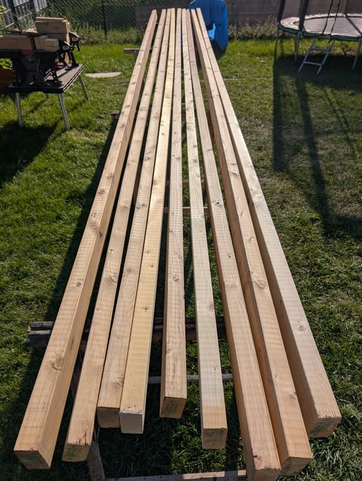 Belki kantówki 45x95x5400 Świerk Skandynawski S4S,Klasa C24 8 sztuk