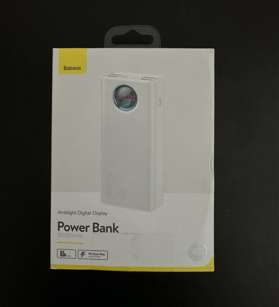 Павербанк Baseus 30000mAh Amblight Digital Display Quick Charge 65W