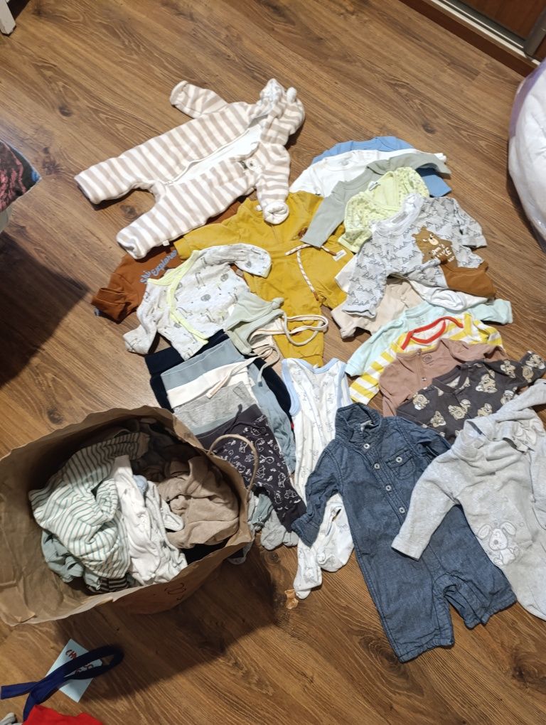 Super paka ubranka ciuszki chlopiece niemowlece  paka 56-62