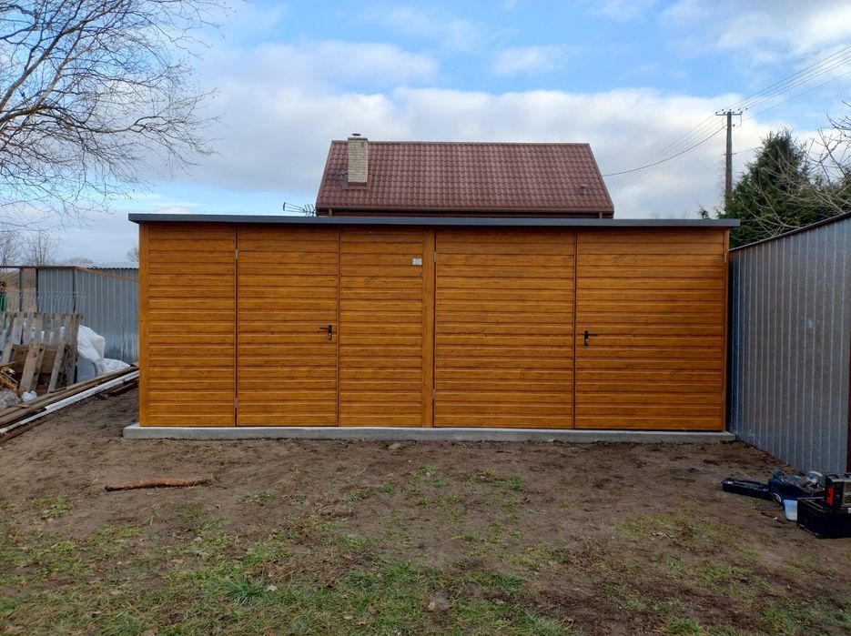 Garaż Blaszany, Blaszak,  4,20 x 6.50 Złoty Dąb!