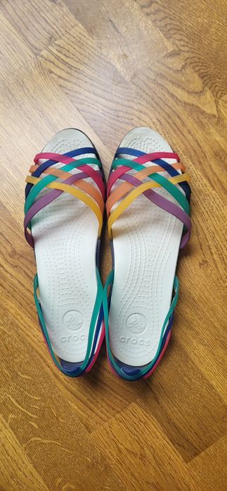 Sandały crocs huarache w9 39 40 kolorowe