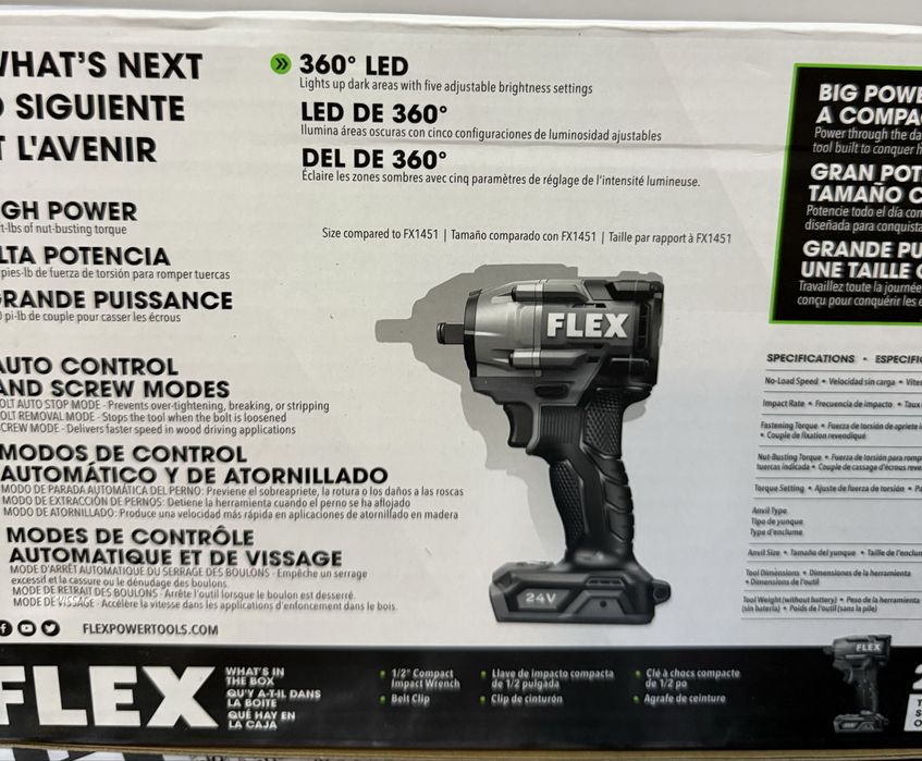 FLEX FX1431-Z ударний гайковерт 1/2 в наявності !!