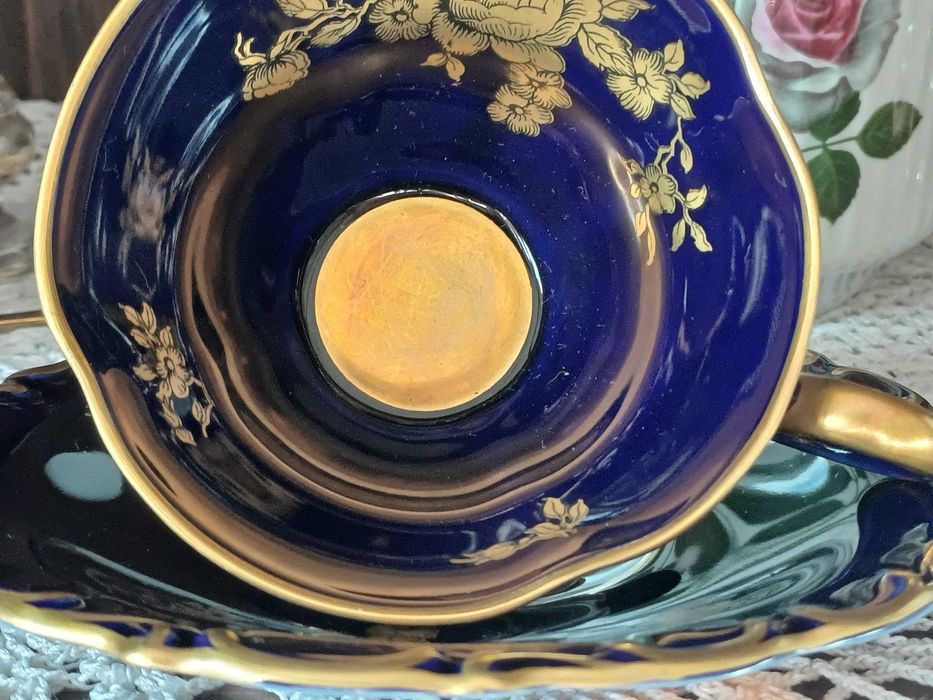 Filiżanka porcelana Lindner Bavaria Echt Cobalt (P.683)