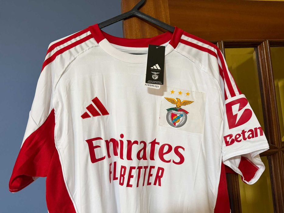 Camisola Alternativa Branca SL Benfica 25/26