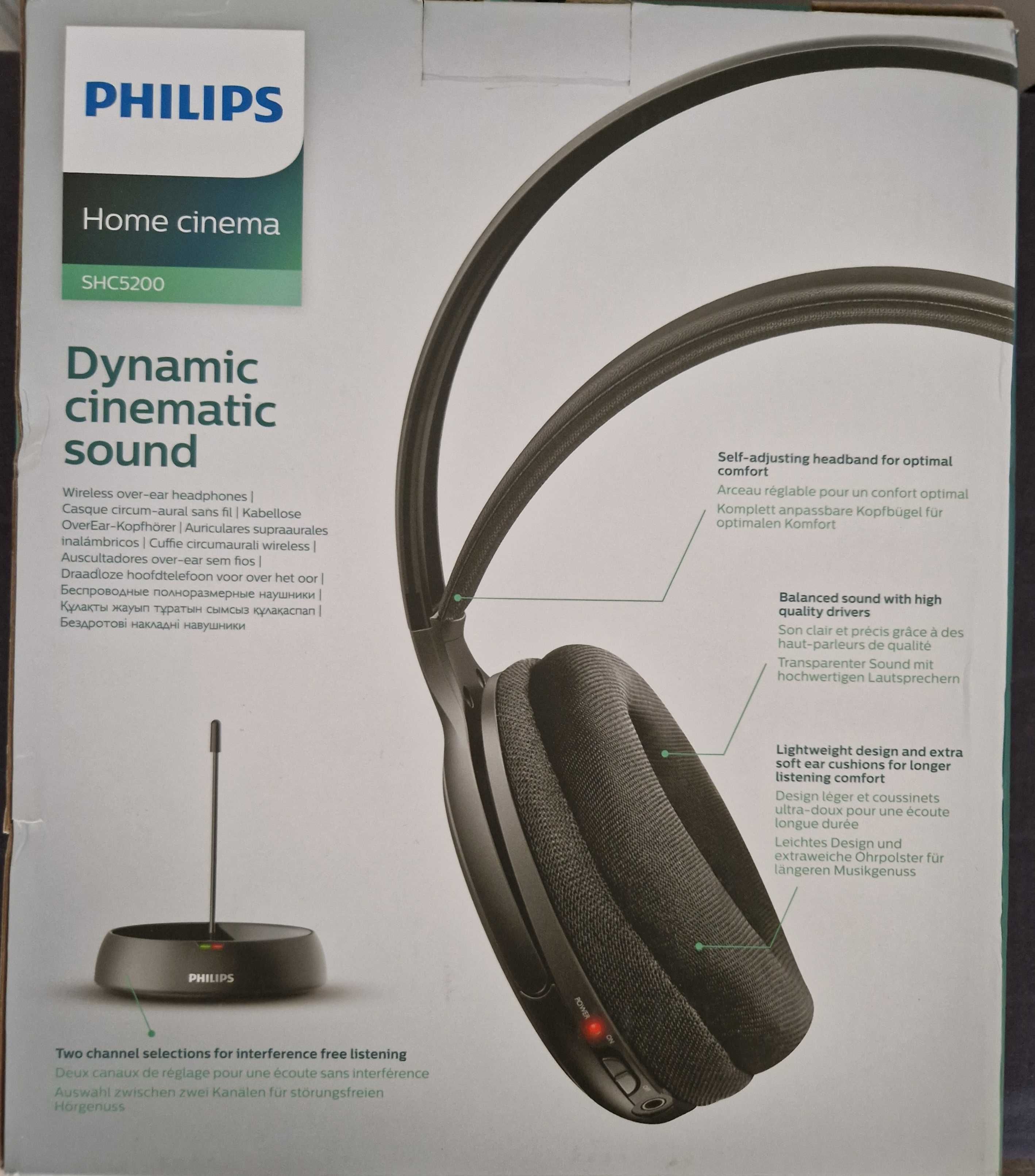 Philips SHC5200/10 bezprzewodowe słuchawki HiFi