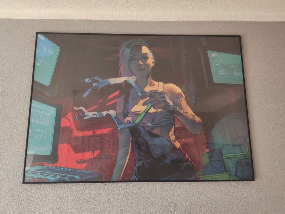 Plakat Judy Alvarez Braindance Cyberpunk 2077 Oficjalny