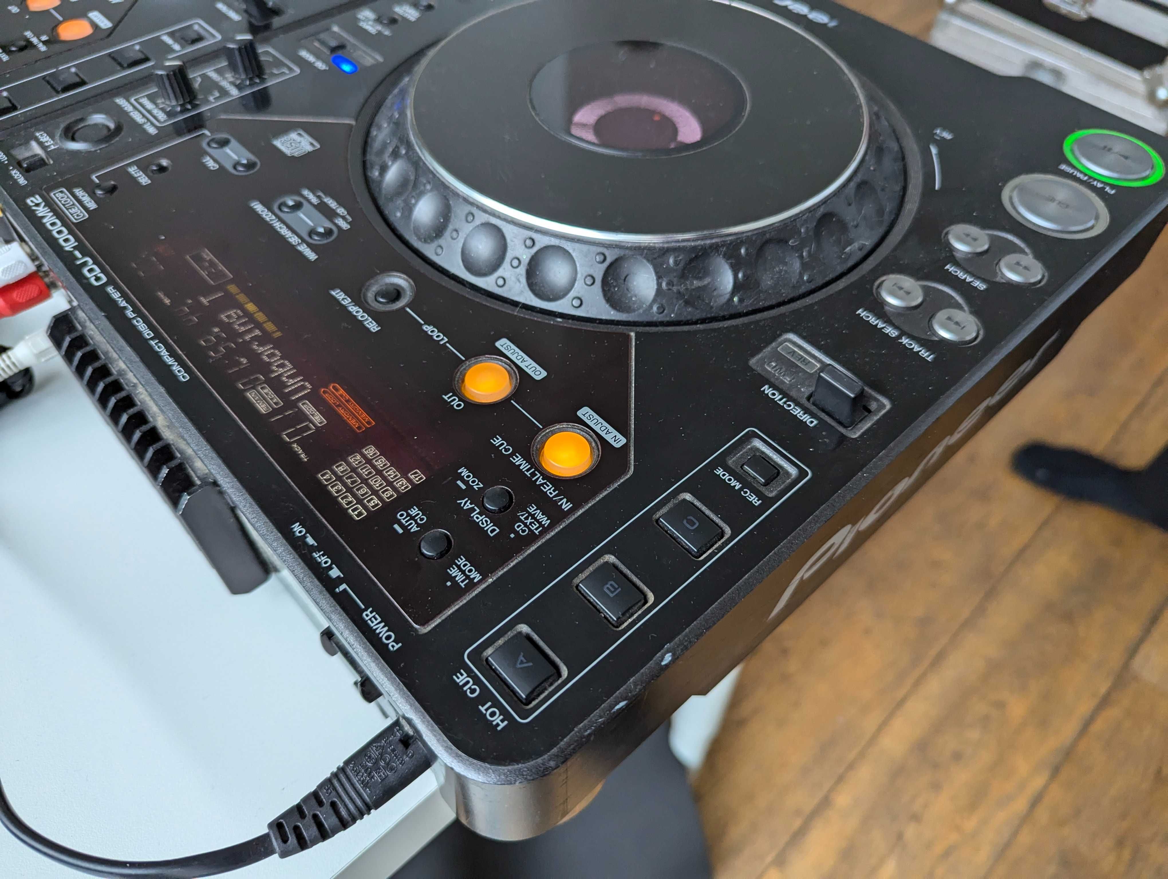 Odtwarzacze Pioneer 2x CDJ 1000 MK3 2x CDJ 1000 MK2 CD Player + 2 case