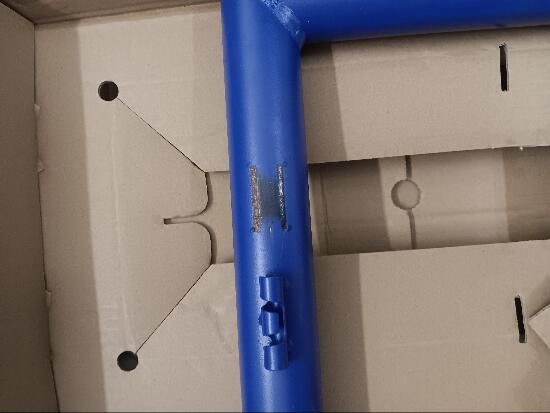 Baliza de Futebol Classic 500 Tamanho M Cinzento/Azul