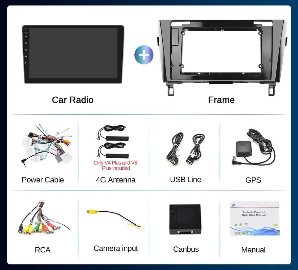 Panel radio nawigacja Nissan QASHQAI J11 x-TRAIL android