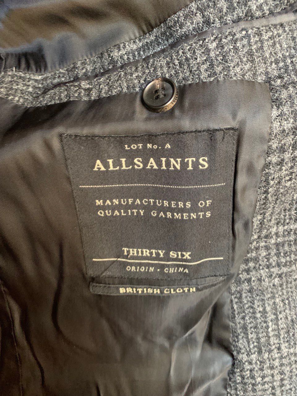 Allsaints чоловіче пальто 36 S-M