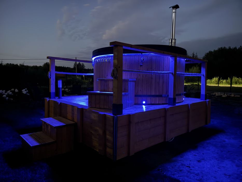 Mobilna balia najwieksza w Polsce! 8-10 osób! Jacuzzi do wynajecia !