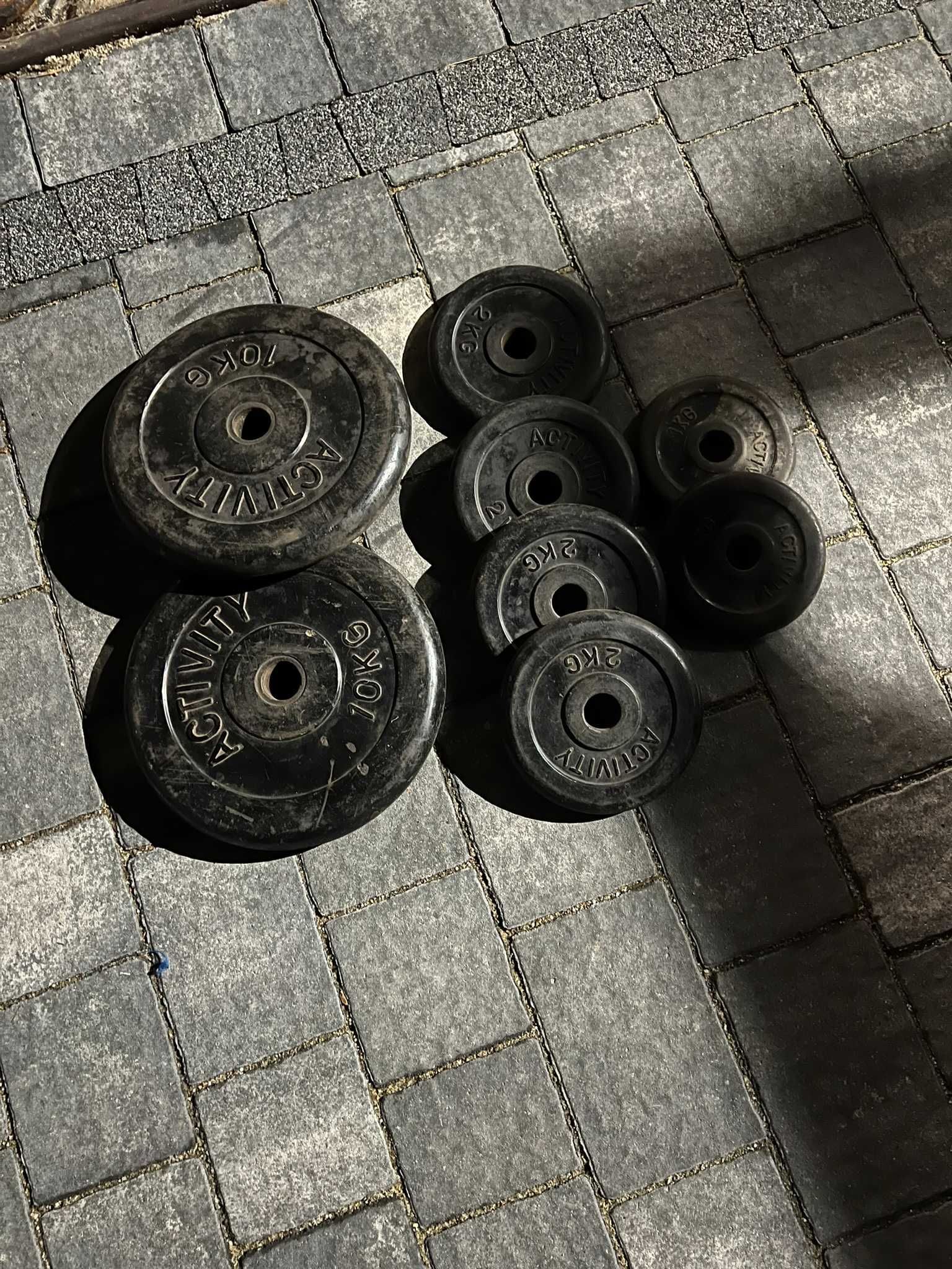 Obciążenie żeliwne ogumowane Activity 29mm zestaw 2x 10kg