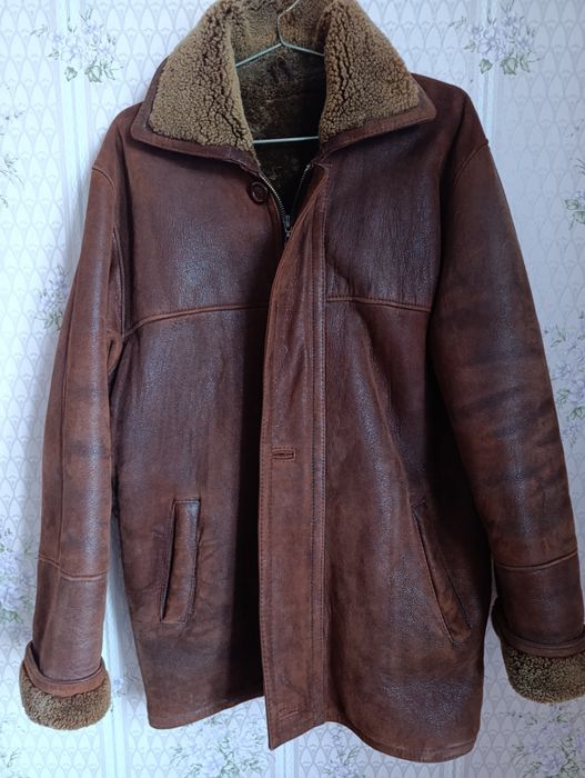 Мужская натуральная дубленка