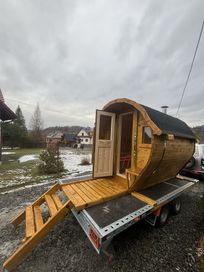 Sauna beczka spa mobilna Stacjonarna