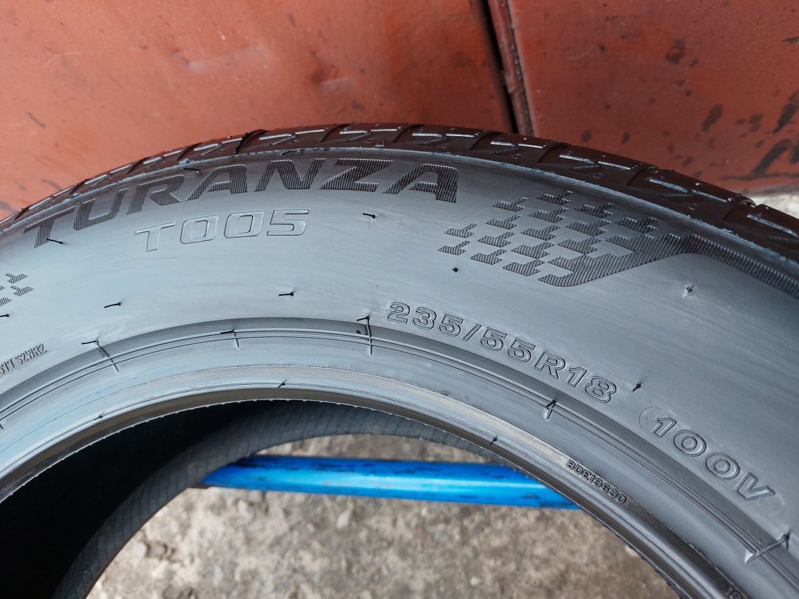 235/55/18 R18 Bridgestone Turanza T005 4шт ціна за 1шт літо шини нові