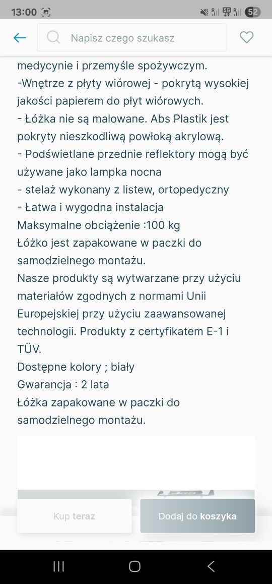 Łóżko dziecięce samochodzik Zygzak McQeen